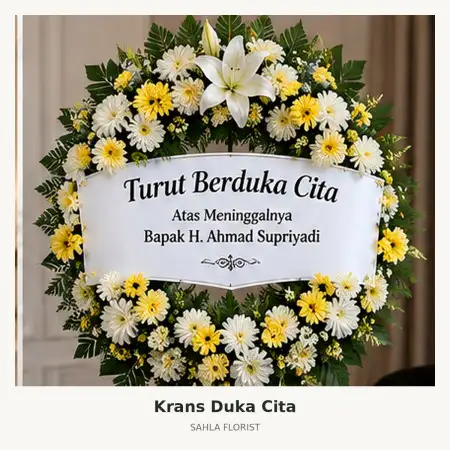 Krans Bunga Duka Mall Taman Anggrek